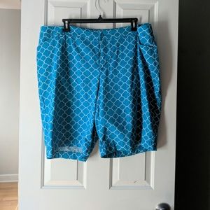 Teal Bermuda Shorts